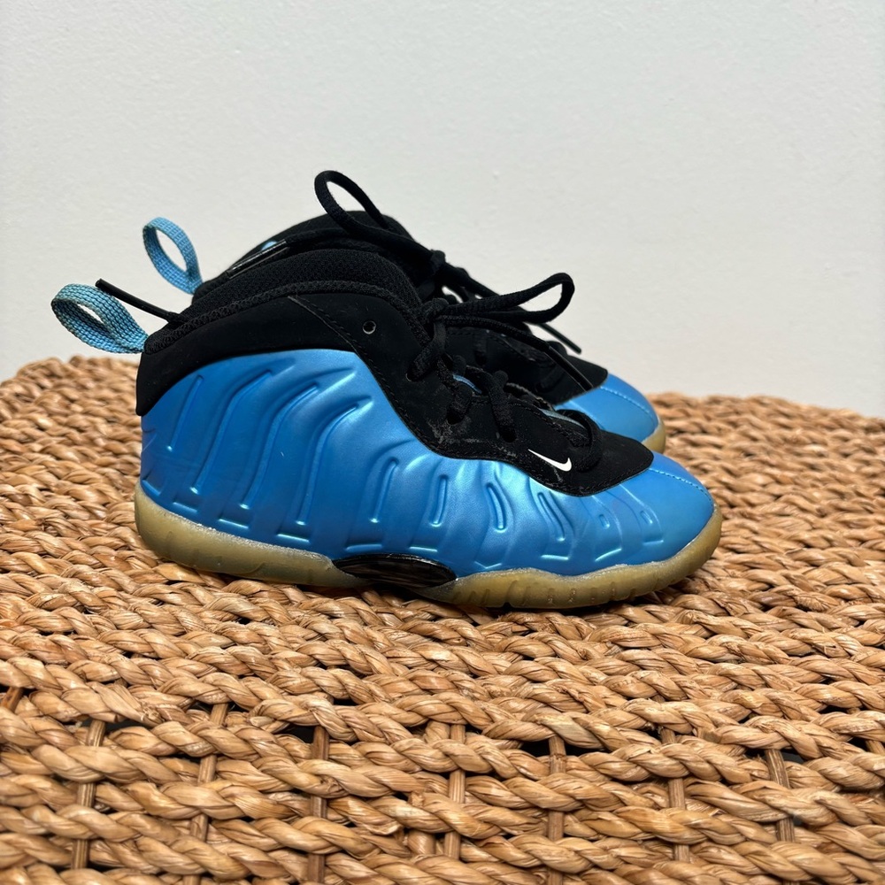 Nike Little Posite One Foamposite TD University Blue 723947-402 Little Boys 9C - Picture 4 of 11